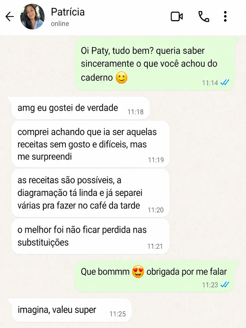 Depoimento sobre ingredientes simples