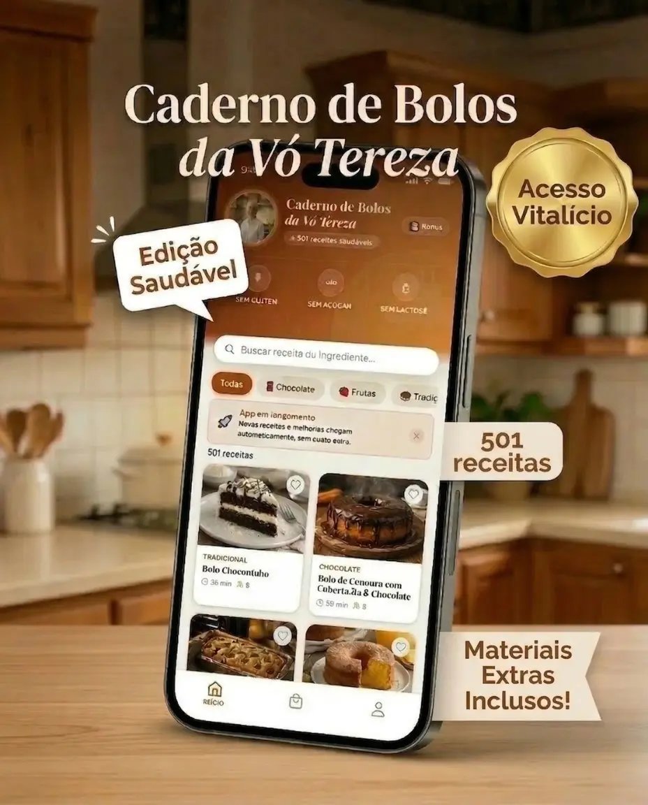 App Caderno de Bolos da Vó Tereza